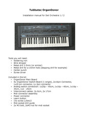 Tubbutec OrganDonor Siel Orchestra 2 Installation Manual