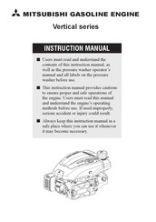 Mitsubishi DV173 Instruction Manual