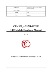 YUGE CLM920 AC5 Hardware Manual