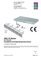 Rittal CMC-TC Installation And Operating Instructions Manual