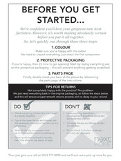 Next BRIGITTE T15867 Assembly Instructions Manual