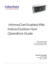 CyberData 011472 Operation Manual