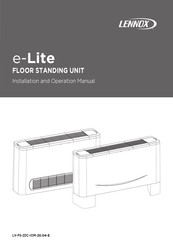 Lennox e-Lite Installation And Operation Manual