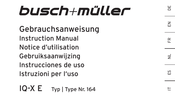 Busch+Müller 164 Instruction Manual