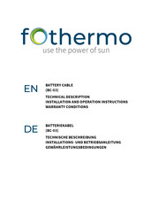 fothermo BC-03 Technical Description