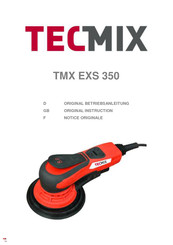TECMIX TMX EXS 350 Original Instruction