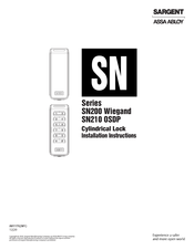 Sargent ASSA ABLOY SN Series Installation Instructions Manual