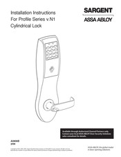 Sargent ASSA ABLOY Profile Series Installation Instructions Manual