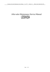 AOC LE50H234 Maintenance Service Manual