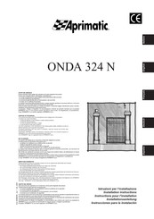 Aprimatic ONDA 324 N Installation Instructions Manual