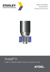 Stanley AVDEL Avseal II ProSet XT Assembly Instructions Manual