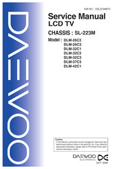 DAEWOO ELECTRONICS DLM-42C1 Service Manual