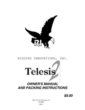 RIGGING INNOVATIONS Telesis 2 Owner's Manual And Packing Instructions