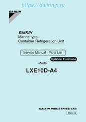Daikin LXE10D-A4 Service Manual And Parts List