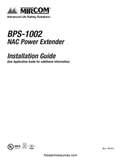 Mircom BPS-1002 Installation Manual