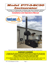 FireLake P77-3-SC30 Installation And Operator's Manual