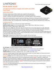 Lantronix PS-DC-DUAL-5624T Quick Start Manual