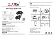 V-Tac VT-730 Installation Instructions