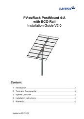 Clenergy PV-ezRack PostMount 4-A Installation Manual