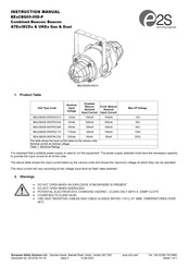 E2S BExCBG05-05DPDC048 Instruction Manual