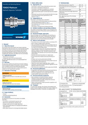 SCHUNK TENDO Platinum Assembly And Operating Manual
