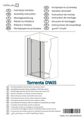 Radaway Torrenta DWJS Assembly Instruction Manual