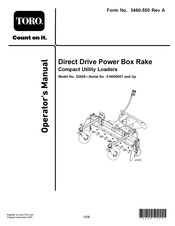 Toro Direct Drive Power Box Rake Operator's Manual
