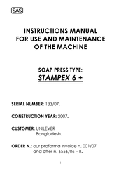 SAS Stampex 6+ Instruction Manual
