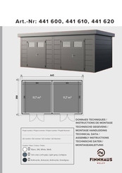 Wolff Finnhaus Eleganto Twin plus 6436 Technical Data/Assembly Instructions
