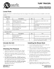 Exmark Turf Tracer TT24KAECA Setup Instructions