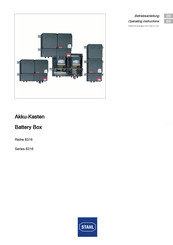 Stahl 8316/22-12-400 Operating Instructions Manual