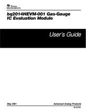 Texas Instruments bq2014HEVM-001 User Manual