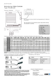 Linak TR-EM-239 Quick Manual