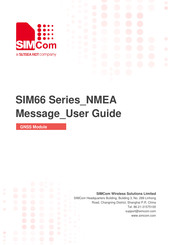 Sunsea AIoT SIMCom SIM66 Series User Manual