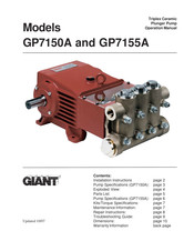 Giant GP7150A Operation Manual
