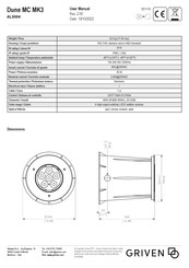 Griven AL5004 User Manual
