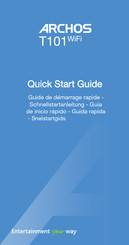 Archos T101 WiFi Quick Start Manual