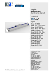 HSB Beta 140-C-ZSS Original Assembly And Maintenance Manual