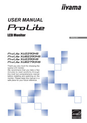 Iiyama ProLite XUB2790HS User Manual