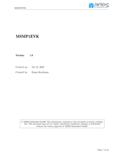 Aries Embedded MSMP1EVK Manual