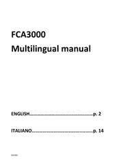 Algodue ELETTRONICA FCA3000 Manual