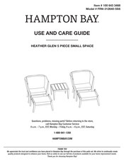 HAMPTON BAY 100 643 3468 Use And Care Manual
