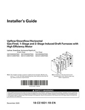 Trane S8B1D120M5PSBA Installer's Manual