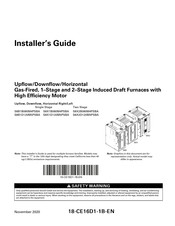 Trane S8X2B080M4PSBA Installer's Manual