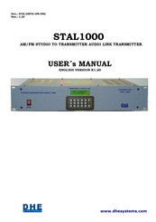 DHE SYSTEMS STAL1000 User Manual