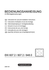 Kuppersbusch EKI 607 Instructions For Use And Installation