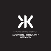 Ml Accessories BATSCWMST4 Installation & Maintenance Manual