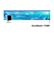 Samsung SyncMaster 173MP Manual