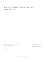Johnson Controls TCE2B Manual
