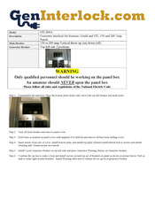 Geninterlock ITE-200A Instructions